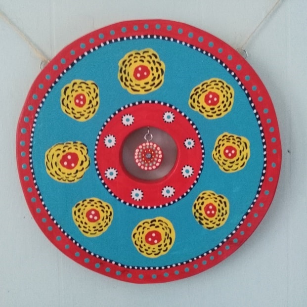 Yellow Flowers Wheel by MEO
